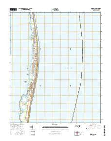 Rodanthe North Carolina Current topographic map, 1:24000 scale, 7.5 X 7.5 Minute, Year 2016