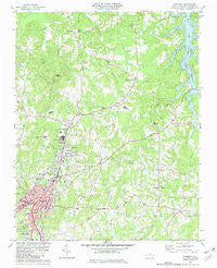 Roxboro North Carolina Historical topographic map, 1:24000 scale, 7.5 X 7.5 Minute, Year 1982