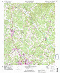 Rutherfordton North North Carolina Historical topographic map, 1:24000 scale, 7.5 X 7.5 Minute, Year 1993