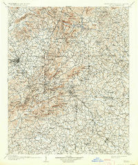Saluda North Carolina Historical topographic map, 1:125000 scale, 30 X 30 Minute, Year 1907