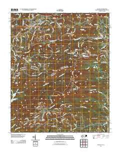 Saluda North Carolina Historical topographic map, 1:24000 scale, 7.5 X 7.5 Minute, Year 2011