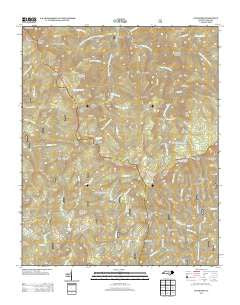 Sam Knob North Carolina Historical topographic map, 1:24000 scale, 7.5 X 7.5 Minute, Year 2013