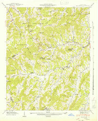Sandymush North Carolina Historical topographic map, 1:24000 scale, 7.5 X 7.5 Minute, Year 1942