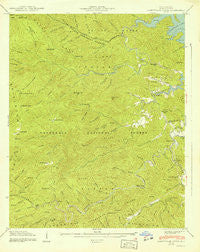 Santeetlah Creek North Carolina Historical topographic map, 1:24000 scale, 7.5 X 7.5 Minute, Year 1940