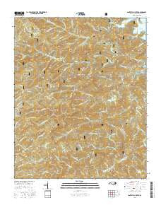 Santeetlah Creek North Carolina Current topographic map, 1:24000 scale, 7.5 X 7.5 Minute, Year 2016