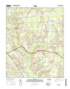 Saratoga North Carolina Current topographic map, 1:24000 scale, 7.5 X 7.5 Minute, Year 2016