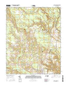 Scotland Neck North Carolina Current topographic map, 1:24000 scale, 7.5 X 7.5 Minute, Year 2016