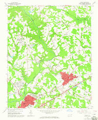 Selma North Carolina Historical topographic map, 1:24000 scale, 7.5 X 7.5 Minute, Year 1964