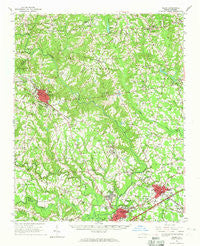 Selma North Carolina Historical topographic map, 1:62500 scale, 15 X 15 Minute, Year 1964