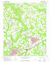 Selma North Carolina Historical topographic map, 1:24000 scale, 7.5 X 7.5 Minute, Year 1964