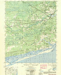 Shallotte North Carolina Historical topographic map, 1:25000 scale, 7.5 X 7.5 Minute, Year 1950