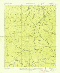Shining Rock North Carolina Historical topographic map, 1:24000 scale, 7.5 X 7.5 Minute, Year 1935