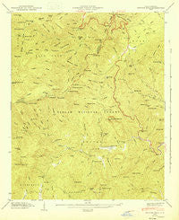 Shining Rock North Carolina Historical topographic map, 1:24000 scale, 7.5 X 7.5 Minute, Year 1946