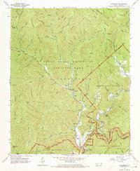 Smokemont North Carolina Historical topographic map, 1:24000 scale, 7.5 X 7.5 Minute, Year 1964