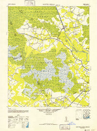 South Mills North Carolina Historical topographic map, 1:62500 scale, 15 X 15 Minute, Year 1952