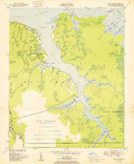 South River North Carolina Historical topographic map, 1:24000 scale, 7.5 X 7.5 Minute, Year 1950