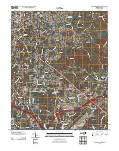 Southeast Durham North Carolina Historical topographic map, 1:24000 scale, 7.5 X 7.5 Minute, Year 2010