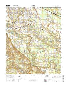 Southeast Goldsboro North Carolina Current topographic map, 1:24000 scale, 7.5 X 7.5 Minute, Year 2016