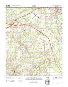 Southwest Lumberton North Carolina Historical topographic map, 1:24000 scale, 7.5 X 7.5 Minute, Year 2013