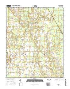 Speed North Carolina Current topographic map, 1:24000 scale, 7.5 X 7.5 Minute, Year 2016