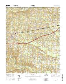 Spring Hope North Carolina Current topographic map, 1:24000 scale, 7.5 X 7.5 Minute, Year 2016