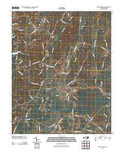 Triple Springs North Carolina Historical topographic map, 1:24000 scale, 7.5 X 7.5 Minute, Year 2010
