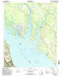 Upper Broad Creek North Carolina Historical topographic map, 1:24000 scale, 7.5 X 7.5 Minute, Year 1994