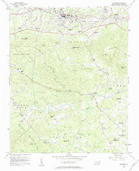 Valdese North Carolina Historical topographic map, 1:24000 scale, 7.5 X 7.5 Minute, Year 1956