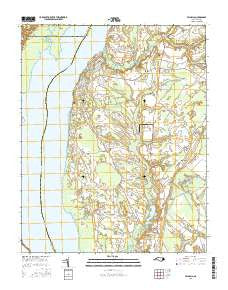 Valhalla North Carolina Current topographic map, 1:24000 scale, 7.5 X 7.5 Minute, Year 2016