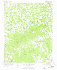 Warrensville North Carolina Historical topographic map, 1:24000 scale, 7.5 X 7.5 Minute, Year 1966