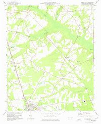 Warsaw North North Carolina Historical topographic map, 1:24000 scale, 7.5 X 7.5 Minute, Year 1977