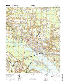 Washington North Carolina Current topographic map, 1:24000 scale, 7.5 X 7.5 Minute, Year 2016
