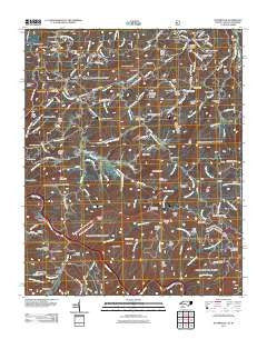 Waterville North Carolina Historical topographic map, 1:24000 scale, 7.5 X 7.5 Minute, Year 2011