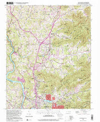 Weaverville North Carolina Historical topographic map, 1:24000 scale, 7.5 X 7.5 Minute, Year 1997