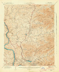 Weaverville North Carolina Historical topographic map, 1:24000 scale, 7.5 X 7.5 Minute, Year 1943
