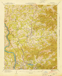 Weaverville North Carolina Historical topographic map, 1:24000 scale, 7.5 X 7.5 Minute, Year 1943