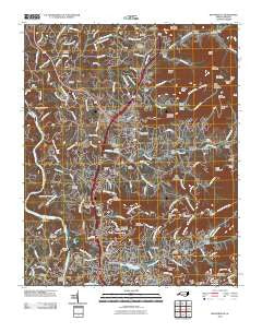Weaverville North Carolina Historical topographic map, 1:24000 scale, 7.5 X 7.5 Minute, Year 2010