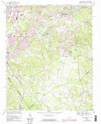Weddington North Carolina Historical topographic map, 1:24000 scale, 7.5 X 7.5 Minute, Year 1968