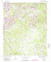 Weddington North Carolina Historical topographic map, 1:24000 scale, 7.5 X 7.5 Minute, Year 1968