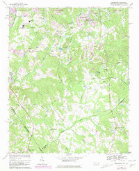 Weddington North Carolina Historical topographic map, 1:24000 scale, 7.5 X 7.5 Minute, Year 1968