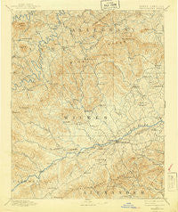 Wilkesboro North Carolina Historical topographic map, 1:125000 scale, 30 X 30 Minute, Year 1891