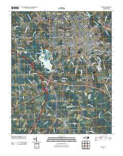 Wilson North Carolina Historical topographic map, 1:24000 scale, 7.5 X 7.5 Minute, Year 2010