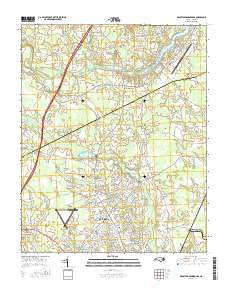 Winstead Crossroads North Carolina Current topographic map, 1:24000 scale, 7.5 X 7.5 Minute, Year 2016