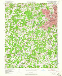 Winston-Salem West North Carolina Historical topographic map, 1:24000 scale, 7.5 X 7.5 Minute, Year 1950