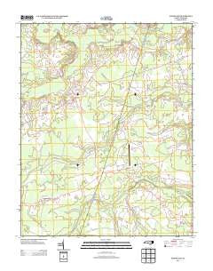 Woodland North Carolina Historical topographic map, 1:24000 scale, 7.5 X 7.5 Minute, Year 2013