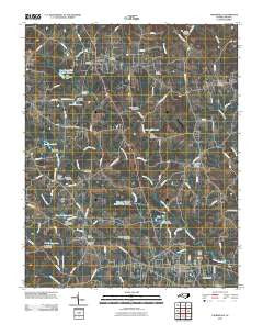 Yadkinville North Carolina Historical topographic map, 1:24000 scale, 7.5 X 7.5 Minute, Year 2010
