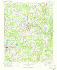 Zebulon North Carolina Historical topographic map, 1:24000 scale, 7.5 X 7.5 Minute, Year 1968
