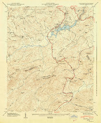 Zirconia North Carolina Historical topographic map, 1:24000 scale, 7.5 X 7.5 Minute, Year 1947
