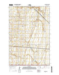 Absaraka North Dakota Current topographic map, 1:24000 scale, 7.5 X 7.5 Minute, Year 2014