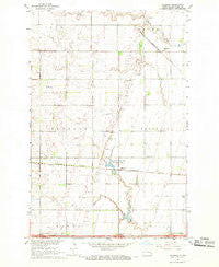 Absaraka North Dakota Historical topographic map, 1:24000 scale, 7.5 X 7.5 Minute, Year 1967
